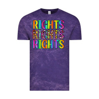 Cloud Purple rights rights rights (pride) Vintage Tee - Zillion Design Studio