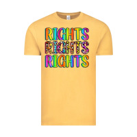 Vintage Mustard rights rights rights (pride) Vintage Tee - Zillion Design Studio