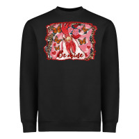 Black Be Mine Rooster Heavyweight Sweatshirt - RanaPortraitStore