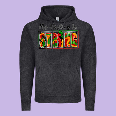 My History Is Strong Vintage Hoodie Designed By Zillion Design Studio