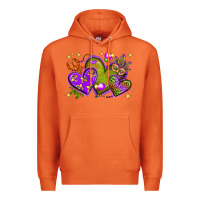 Carrot Mardi Gras Hearts Premium Hoodie - BundleAndBundleShop