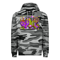 Mardi Gras Hearts Premium Hoodie | Teevron