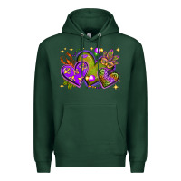 Sports Green Mardi Gras Hearts Premium Hoodie - BundleAndBundleShop