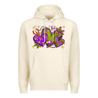 Tofu Mardi Gras Hearts Premium Hoodie - BundleAndBundleShop
