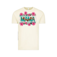 Vintage Arctic mama leopard with turquoise background Vintage Tee - texasbilliewilder