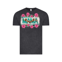 Vintage Black mama leopard with turquoise background Vintage Tee - texasbilliewilder