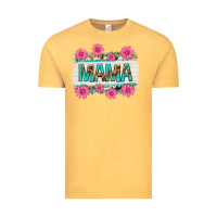 Vintage Mustard mama leopard with turquoise background Vintage Tee - texasbilliewilder