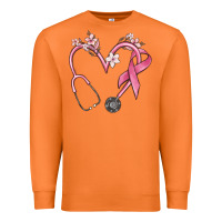 Carrot stethoscope nurse medical breast cancer awareness Premium Sweatshirt - MaliasSmallBusiness