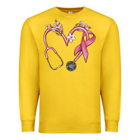 Lemon stethoscope nurse medical breast cancer awareness Premium Sweatshirt - MaliasSmallBusiness