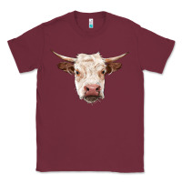 Burgundy hereford cow head Classic Tee - RanaPortraitStore