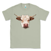 Matcha hereford cow head Classic Tee - RanaPortraitStore