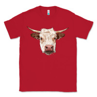 Red hereford cow head Classic Tee - RanaPortraitStore