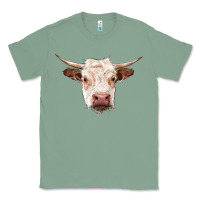 Sage hereford cow head Classic Tee - RanaPortraitStore