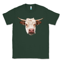 Sports Green hereford cow head Classic Tee - RanaPortraitStore