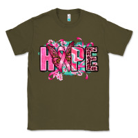 Army Green hope with butterfly's Classic Tee - AdoDesignShop