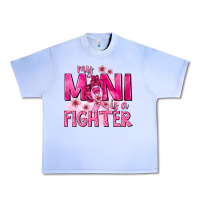 Grape Ice My Mini Is a Fighter with Ribbon Urban Heavy Tee - texasbilliewilder
