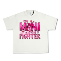 Pistachio My Mini Is a Fighter with Ribbon Urban Heavy Tee - texasbilliewilder