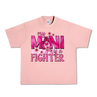 Salmon My Mini Is a Fighter with Ribbon Urban Heavy Tee - texasbilliewilder