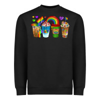Black lgbtq coffee drinks Heavyweight Sweatshirt - texasbilliewilder