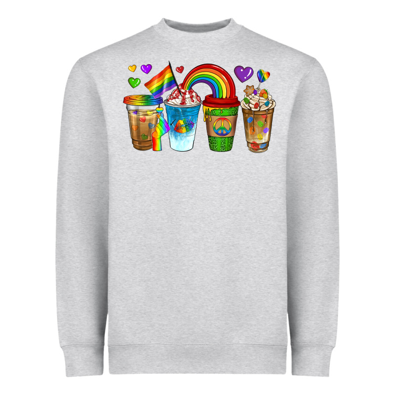 Lgbtq Coffee Drinks Heavyweight Sweatshirt by texasbilliewilder | Teevron