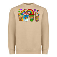 Mushroom lgbtq coffee drinks Heavyweight Sweatshirt - texasbilliewilder