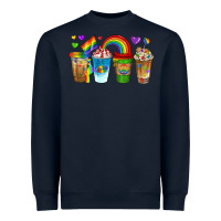 Navy lgbtq coffee drinks Heavyweight Sweatshirt - texasbilliewilder