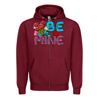 Burgundy be mine valentine Zipper Hoodie - AdoDesignShop