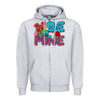 Heather Grey be mine valentine Zipper Hoodie - AdoDesignShop