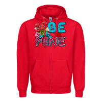 Red be mine valentine Zipper Hoodie - AdoDesignShop