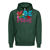 Sports Green be mine valentine Zipper Hoodie - AdoDesignShop