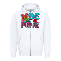 White be mine valentine Zipper Hoodie - AdoDesignShop