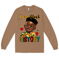I Am Black History Black Boy Long Sleeve Tee | Teevron