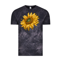 Cloud Black sunflower Vintage Tee - RanaPortraitStore