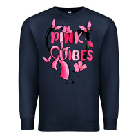 Navy pink vibes Premium Sweatshirt - MaliasSmallBusiness