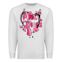 Oatmeal Heather pink vibes Premium Sweatshirt - MaliasSmallBusiness