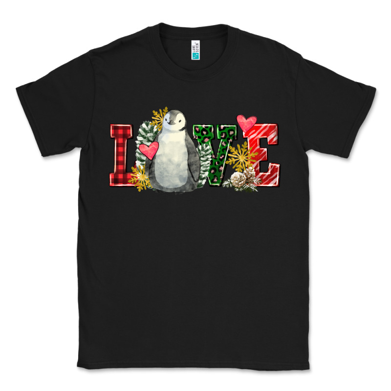 Christmas Penguin Love Classic Tee by FaDigitalArtStudio | Teevron
