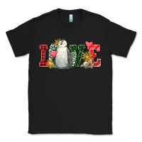 Black christmas penguin love Classic Tee - FaDigitalArtStudio