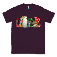 Plum christmas penguin love Classic Tee - FaDigitalArtStudio