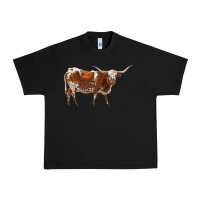 Black longhorn Urban Heavy Tee - RanaPortraitStore