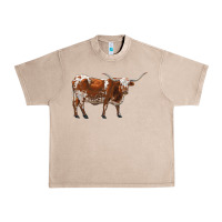French Oak longhorn Urban Heavy Tee - RanaPortraitStore