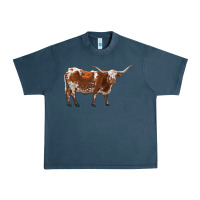 Midnight Navy longhorn Urban Heavy Tee - RanaPortraitStore