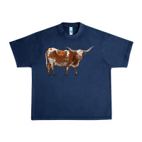 Navy longhorn Urban Heavy Tee - RanaPortraitStore