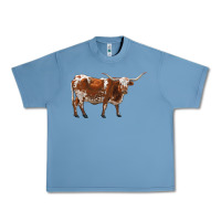 Pebble Blue longhorn Urban Heavy Tee - RanaPortraitStore