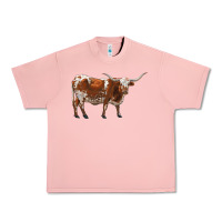 Salmon longhorn Urban Heavy Tee - RanaPortraitStore