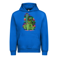 Cobalt Western Serape Cactus Urban Hoodie - Bettercallsaul