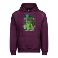 Mauve Wine Western Serape Cactus Urban Hoodie - Bettercallsaul
