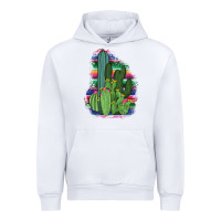 White Western Serape Cactus Urban Hoodie - Bettercallsaul