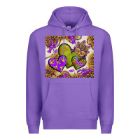 Purple mardi gras hearts tumbler bbs Premium Hoodie - BundleAndBundleShop