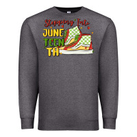 Charcoal Heather stepping into juneteenth Premium Sweatshirt - MaliasSmallBusiness