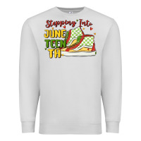 Dove Grey stepping into juneteenth Premium Sweatshirt - MaliasSmallBusiness